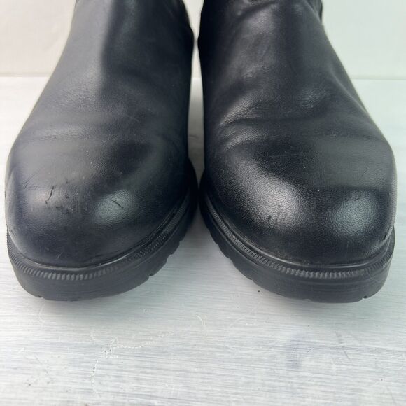 Blondo Canada Black Leather Waterproof Riding Boots Side Zip Size 9 Wide… - Picture 4 of 15